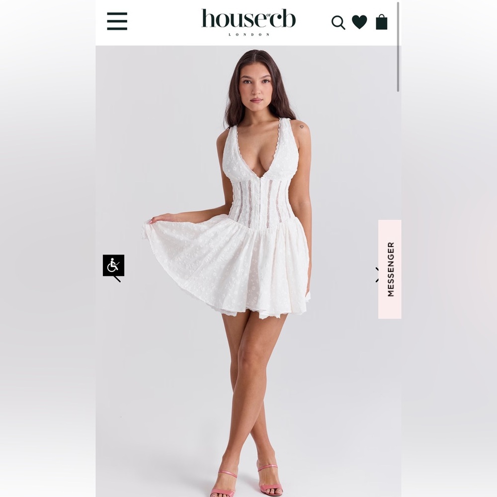 House of CB white dress